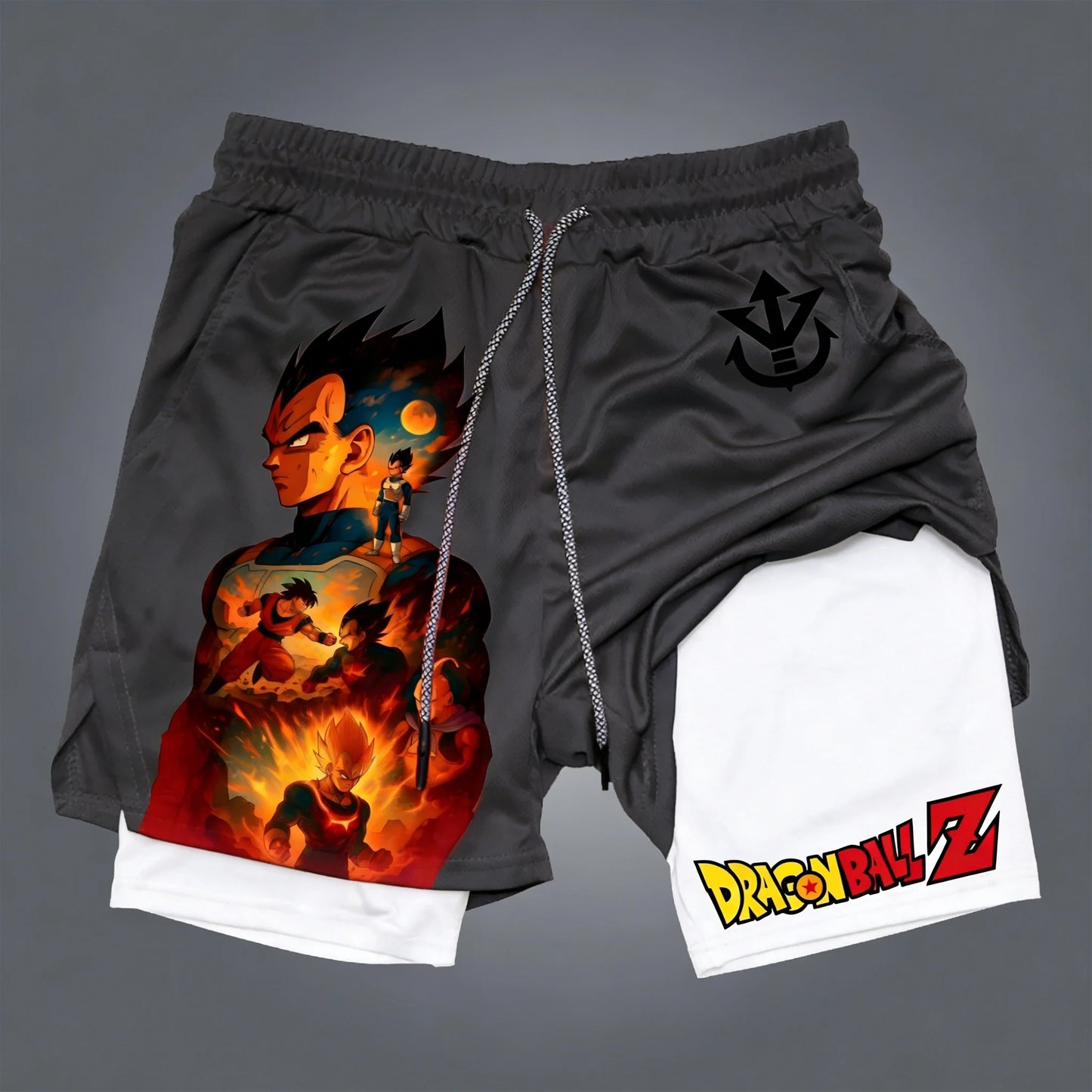 Dragon Ball Son Goku Summer Men's Bot Fitness 2025 Double-Layer Replica Two-Piece Loose-Fit Training Running Shorts Casual Pants