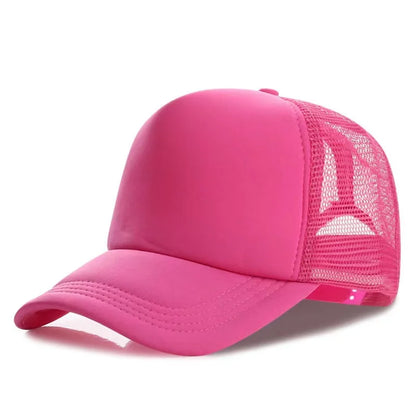 Customized Logo Mesh Baseball Caps Men Women 5 Panel Cheaper Trucker Hats Sports Team Snapback Caps Summer Sun Dad Hat Gorras