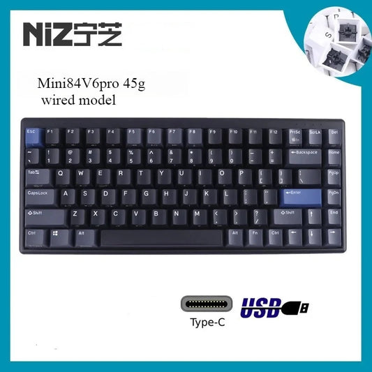 8000Hz Gaming NIZ Mini84 v6 Pro Silent Keyboard Topre Programmable 1ms DRT Capacitive Keyboard 35g 45g Mini 84 X99 S104