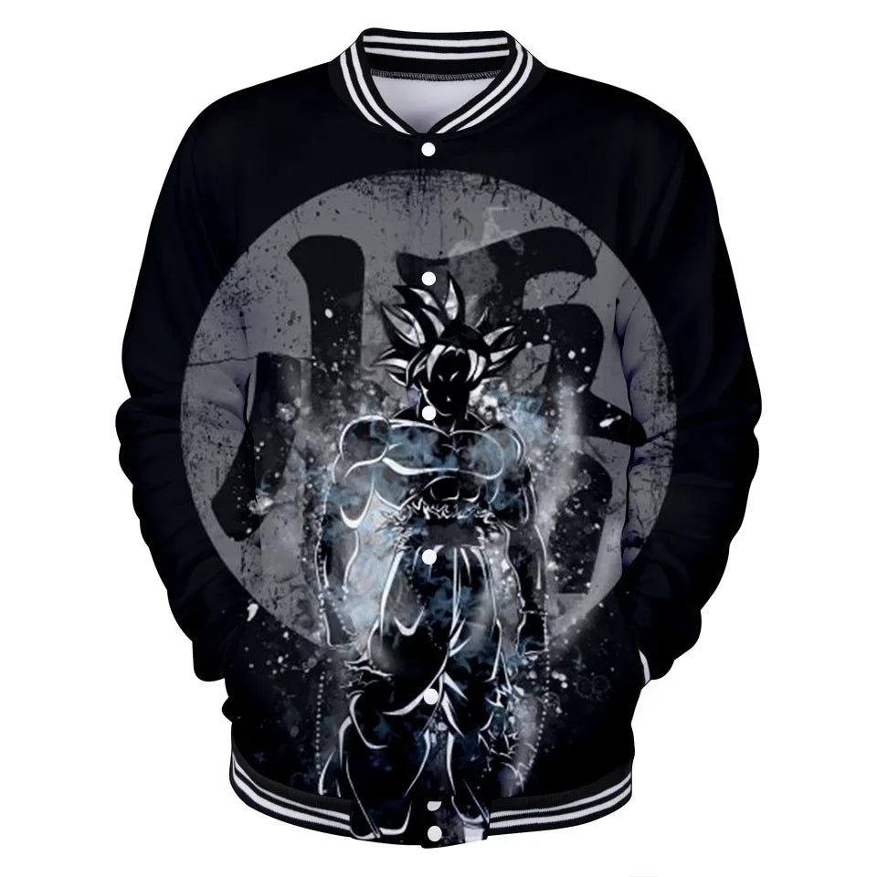 Uniforme de béisbol de estilo urbano de Dragon Ball para hombre, mujer y niños; disfraces de Son Goku para adultos; chaquetas; abrigos de primavera y otoño; cárdigans; sudaderas; regalo