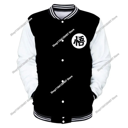 Uniforme de béisbol de estilo urbano de Dragon Ball para hombre, mujer y niños; disfraces de Son Goku para adultos; chaquetas; abrigos de primavera y otoño; cárdigans; sudaderas; regalo