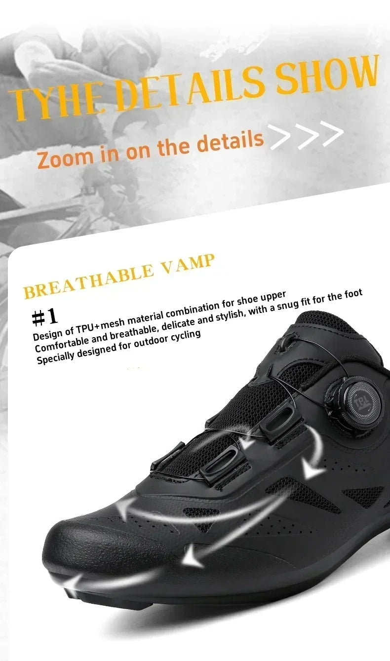 Cycling Road Bike Shoes Men Flat MTB Speed Sneakers Racing Women Route Bicycle Sports Mountain SPD Footwear Cleat Biking Shoe