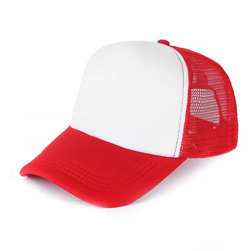 Customized Logo Mesh Baseball Caps Men Women 5 Panel Cheaper Trucker Hats Sports Team Snapback Caps Summer Sun Dad Hat Gorras