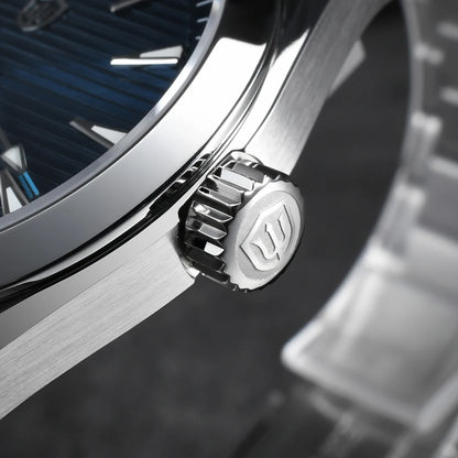 Montre Watchdives WD0006, mouvement VH31 à trotteuse fluide, verre saphir bombé, revêtement luminescent BGW9, étanche à 10 bars, 38 mm, style vintage