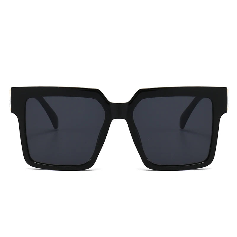 New Luxury Brand Designer Square Oversized Sunglasses Men Women 2024Fashion Thick Frame Glasses Mens UV400 Male Celebrity
