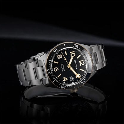 SEESTERN Diver Men Watch Automatic Mechanical Wristwatches NH35 Movement Ceramic Bezel 20Bar Waterproof Sapphire Luminou S434-2