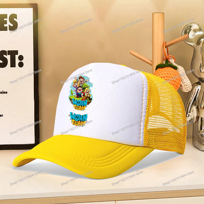 Wojan Teams Mesh Baseball Cap Cute Cartoon Summer Outdoor Sports Sun Hat Fashion Parent-child Activity Breathable Sunbonnet Gift