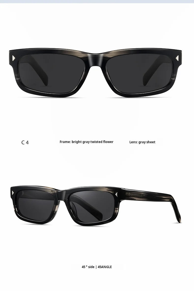 TFTB Fashion Trend Polarized Men's and Women's Sunglasses High quality Acetate Retro Square UV Protection Driving Glasses S32241