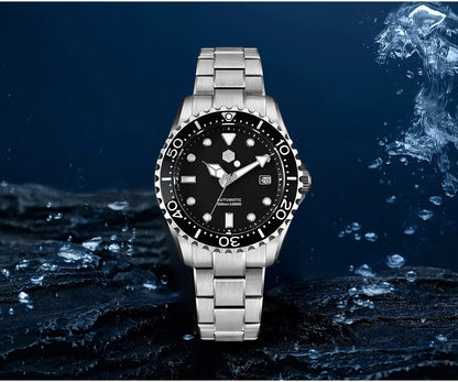 San Martin New 40mm Diver Watch YN55 Enamel Dial Classic Luxury Men Automatic Mechanical Watches Sapphire Waterproof 300m SN0009