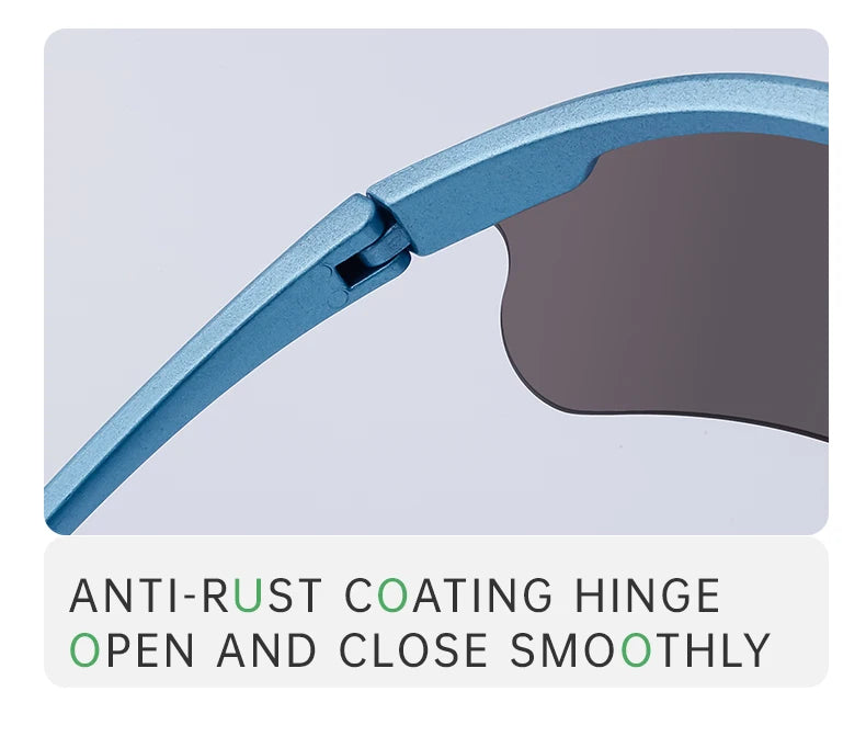 Sports Sunglasses Women Outdoor Cycling Goggle Men Fashion One-Piece Windproof Sunglass Male 2026 New Semi-Rimless Sun Glasses