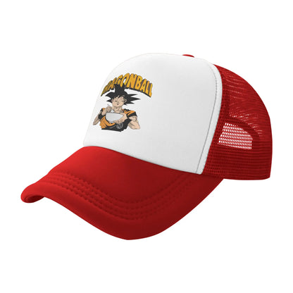 DBZ dragon ball Goku Eating Ramen Mesh Baseball Caps Adult Sun Hats  Adjustable Snapback Caps Sun Caps Summer Trucker Caps