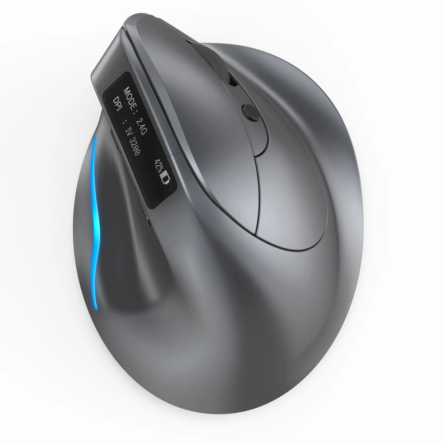 Lefon F26C Vertical Mouse Wireless with OLED Screen Bluetooth Ergonomic Mouse Optical Rechargeable Gaming Mice for PC Laptop