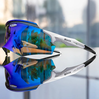 Scvcn Men's Cycling Glasses Outdoor Sport Runing Sunglasses Women MTB Bike Bicycle Goggles Road Riding Fishing Hiking Eyewear