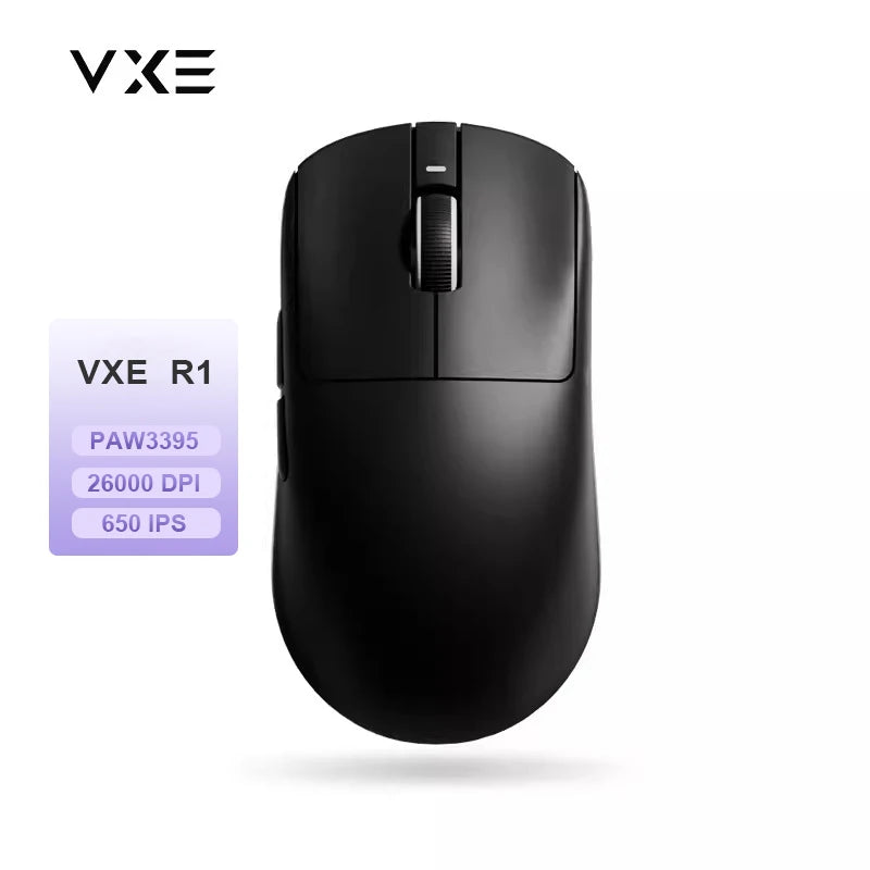 Ratón gaming inalámbrico ATK VXE Dragonfly R1 Pro MAX PAW3395 R1 SE Plus personalizado para esports y FPS, recargable y ligero