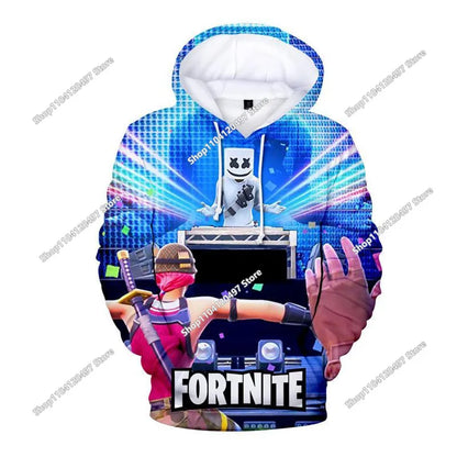 Hanorac cosplay Fortnite, hanorac unisex cu glugă imprimat 3D, jachetă casual, jachetă anime, jachetă kawaii, îmbrăcăminte pentru copii, cadouri