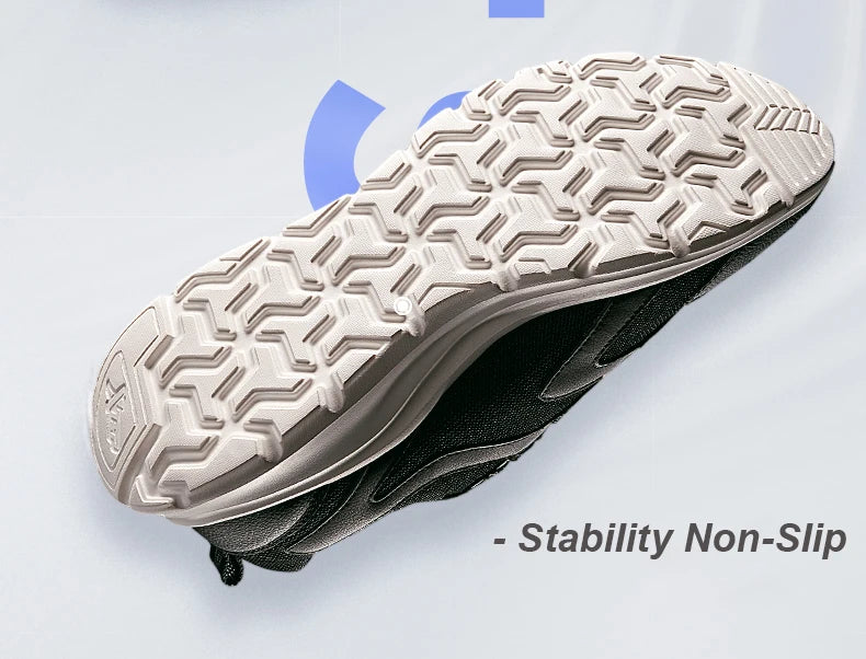 Zapatillas deportivas Xtep para hombre, de malla transpirable, para correr, para maratón de invierno, negras y blancas, zapatillas deportivas para hombre, 879119110110