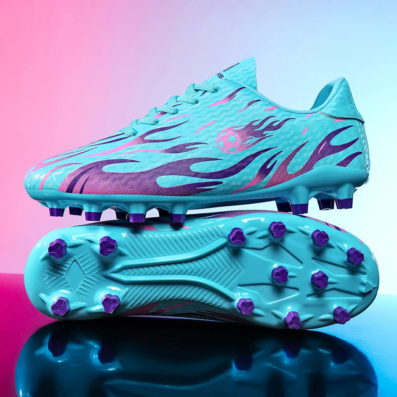Nouvelles chaussures de football pour homme, chaussures de football professionnelles, baskets confortables pour les matchs en plein air, chaussures de sport antidérapantes pour garçons, unisexe