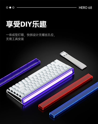 New AULA HERO 68HE/ULTRA Kits sticker Magnetic Switch Gaming Keyboard&Kits E-sport Custom Mechanical Wired Keyboard Accessories