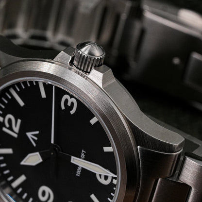 MILITADO ML18 Quartz PVD 316L Steel Sapphire VH31 Sweep Second Movement Sapphire BGW9 Lume 100M Waterproof Men Wristwatch