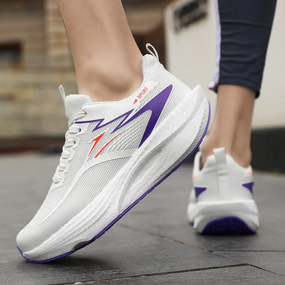Scarpe sportive da running da uomo per maratona, con cuscino d’aria, traspiranti, leggere e confortevoli, sneakers atletiche outdoor da donna per jogging e tenis