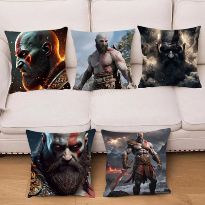 1pc The Last Of Us God Of War Pillow Case Square Bedroom Sofa Leisure Comfort Cushion Car Living Room Home Decoration