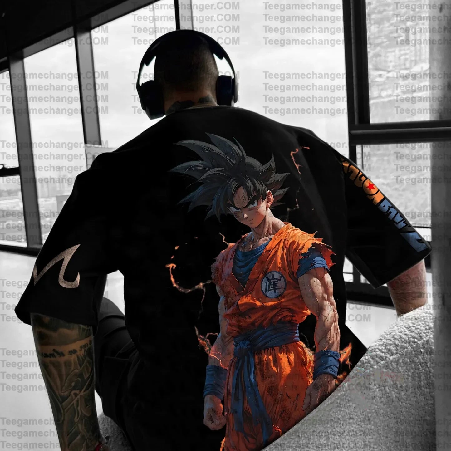 Son Goku Dragon Ball Anime 2025 Summer T-shirt Men Harajuku Oversized Retro Street Women Casual Loose Short-sleeved Unisex Tops