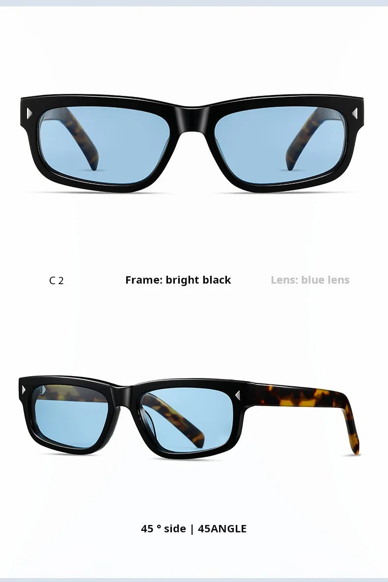 TFTB Fashion Trend Polarized Men's and Women's Sunglasses High quality Acetate Retro Square UV Protection Driving Glasses S32241