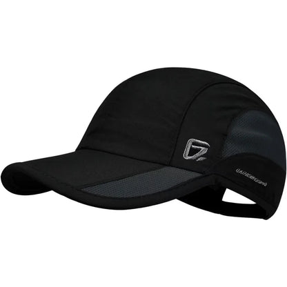 GADIEMKENSD Summer For Men Sports Running Sweat Baseball Cap Male Golf Quick Dry Women Solid Snapback Mesh Hat Visor Hat