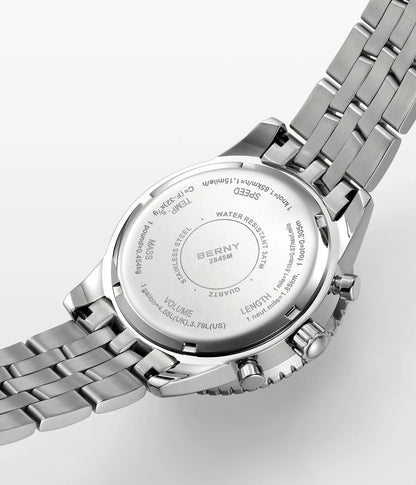 BERNY Chronograph Watches for Men Aviation Multifunction Quartz Men's Watch Date Sapphire Super Luminous Luxury Wristwatch