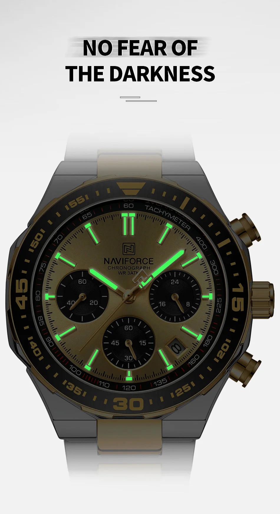 NAVIFORCE Men's Watches Quartz Fashion Business Classic Water Resistant Stainless Steel Strap WristWatch New Male Clock in 2024