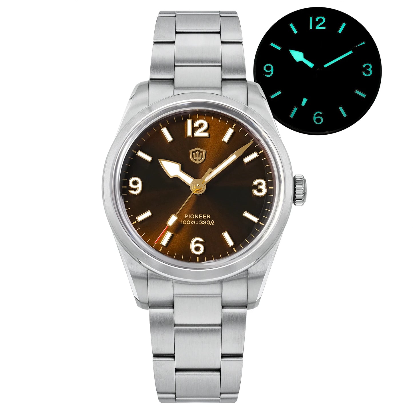 Watchdives WD1960S V2 36.5mm Men’s Quartz Watch VH31 Sweep-Seconds Movement  Sapphire Crystal BGW9/C3 Luminous  Watch for Men