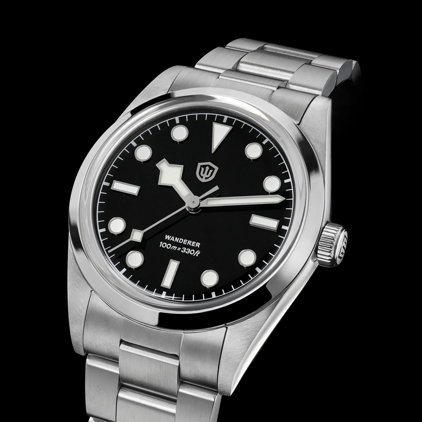 Watchdives WD1016 V3 Watch 37mm VH31 Sweep Quartz Movemet Stainless Steel Watch Waterproof Luminous Sapphire Men Wristwatch