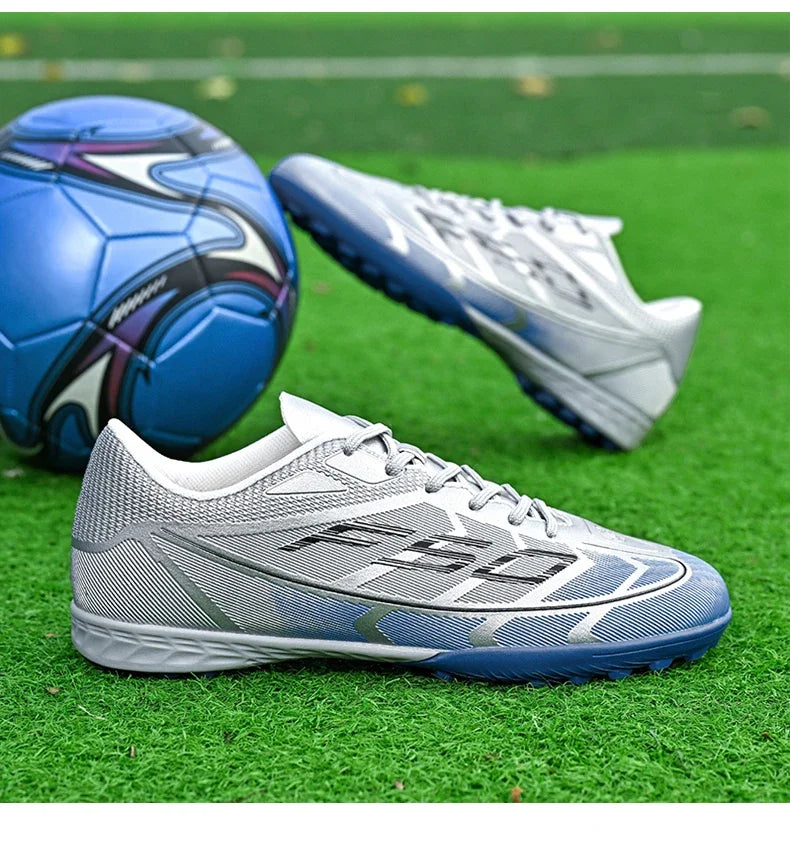 Nouvelles chaussures de football pour hommes, chaussures de sport ultralégères, chaussures de football pour matchs en plein air, futsal, haute cheville, respirantes, antidérapantes, de haute qualité