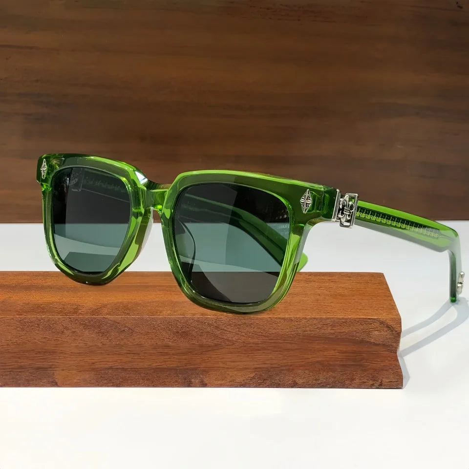 2025 Men's High end Retro Acetate Glasses Women's Fashion Designer Luxury Sunglasses Outdoor Travel Mountaineering Bicycle UV400