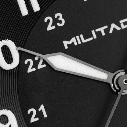 Militado ML08 Vintage Quartz Watch Ronda 515 Movement Ar Sapphire Mirror 38Mm Wrist Watch Date Super Luminous Waterproof Watches