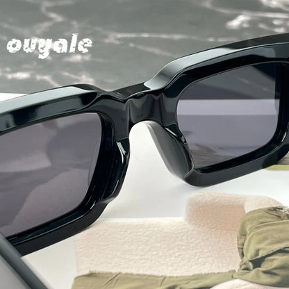 Sunglasses ASCARI Vintage Square Unisex Handcrafted Acetate UV400 Classic Retro Designer Eyewear