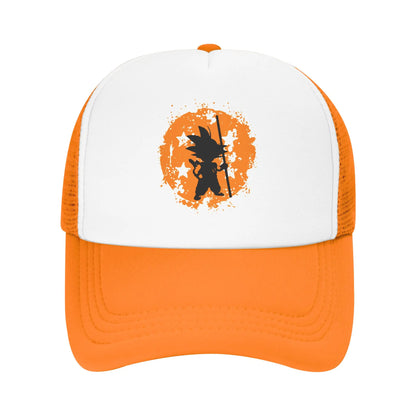 Unisex Dragon Ball Z Goku DBZ Trucker Hats Outdoor Mesh Baseball Caps Snapback Caps Hats Sun Caps Trucker Cap High Quality
