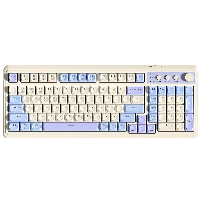 AULA S99 독거미 키보드 Membrane KeyboardWireless Bluetooth Wired Three Mode RGB Gamer Keyboards Office Typing Mute 99 Keys