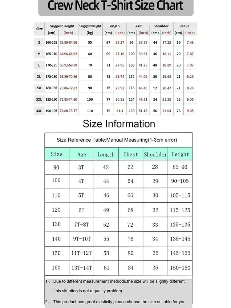 Plus Size Dragon Ball Anime Printed Men and Women T-shirt Casual Parent Child Top Fashion Street Wear Harajuku Style Y2K Summer