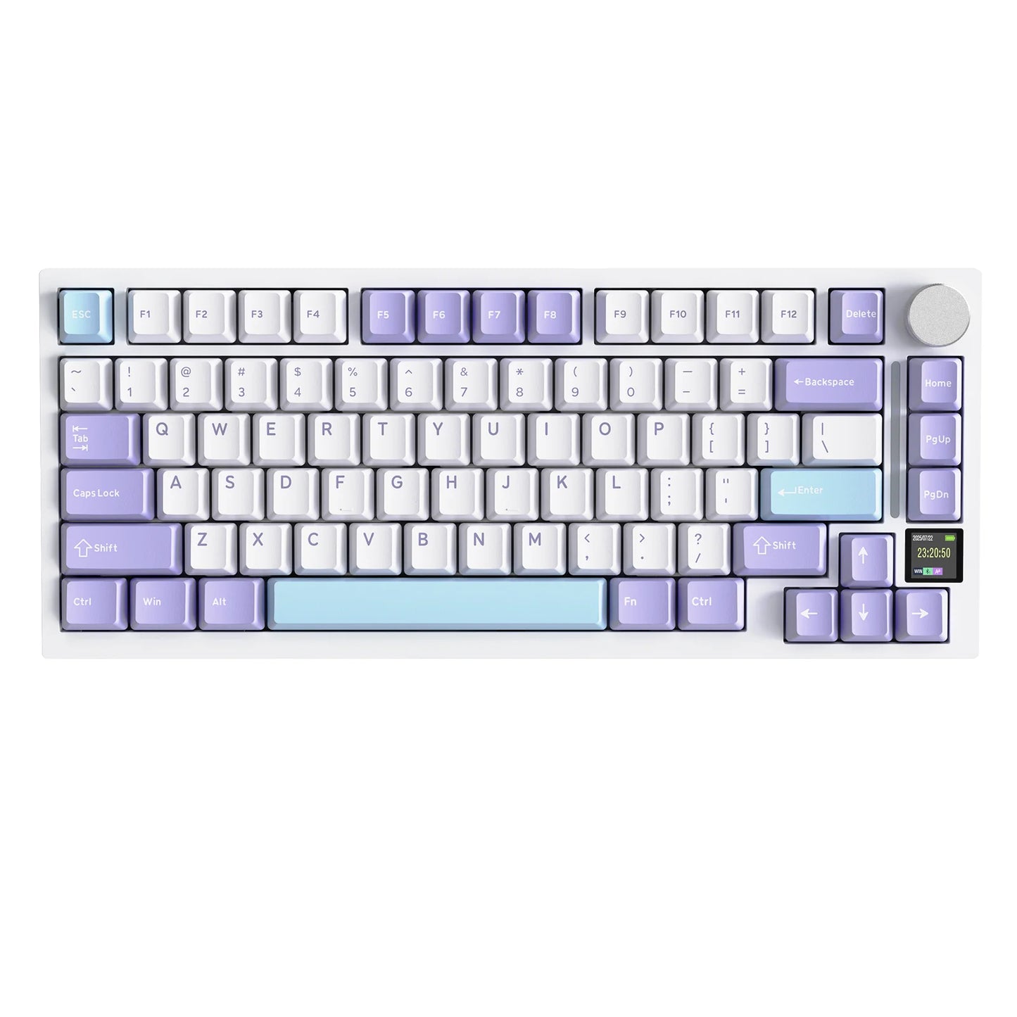 ATTACK SHARK X820 Ultra Wireless Mechanical Keyboard with TFT Smart Display & Knob, 75% Hot Swappable, BT/2.4G/Wired,Gift Switch