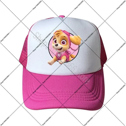 Paw Patrol Hats Chase Skye Baseball Cap Women Man Cute Cartoon Anime Pattern Print Sun Hat Summer Outdoor Caps Birthday Gifts