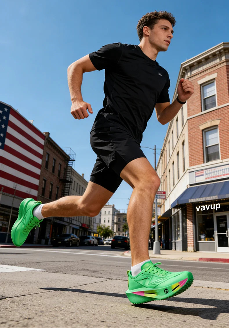 Scarpe da running uomo e donna Chunta con piastra in carbonio, ideali per maratona, sportive, traspiranti, leggere e confortevoli