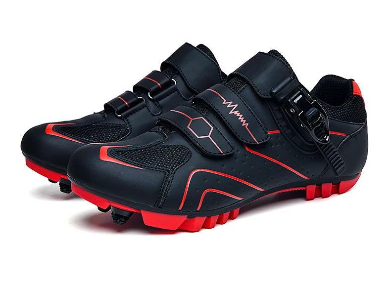 Mountain Bike Shoes Mens Cycling Shoes Quick Ratchet Buckle Compatible with SPD System Pedal for Indoor Outdoor Women MTB Shoes