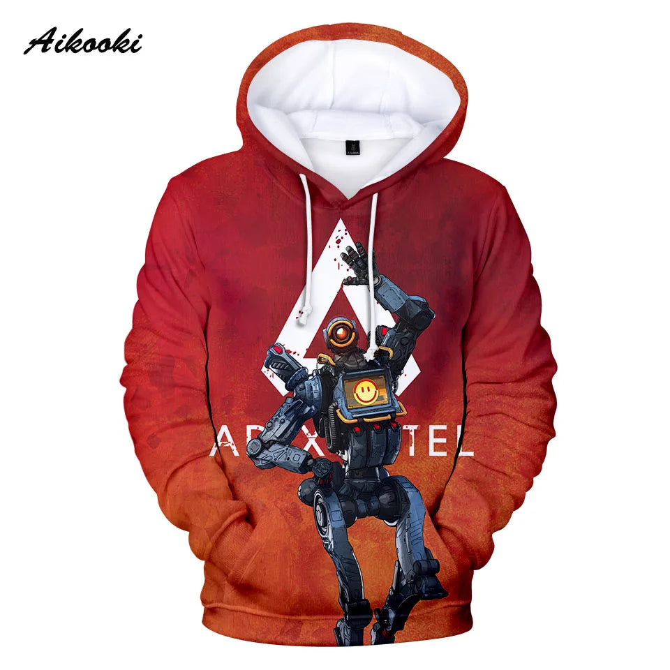Personality 3D Printed Game Apex Legends Hoodies Sweatshirts Men Women High Quality Hoody Game Long Sleeve Plus Size Hoodies
