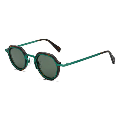 ChicOptix Fashionable Retro Acetate and Metal Sunglasses Unisex Luxury Brand Designer Style UV400 UV Protection Outdoor Casual