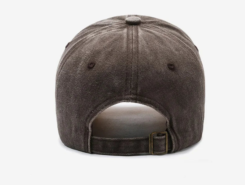 Unisex Sporty Cotton Washed Baseball Cap - Stylish ORIGINAL THE BLACK Letter Embroidery, Casual Sunshade for Outdoor Sports