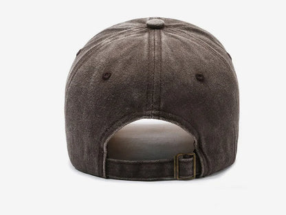 Unisex Sporty Cotton Washed Baseball Cap - Stylish ORIGINAL THE BLACK Letter Embroidery, Casual Sunshade for Outdoor Sports