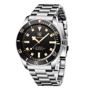 2026 New BENYAR Men's Luxury Automatic Watches Mechanical Business Waterproof Wrist Watch for Men Sports Luminous Men Bracelet