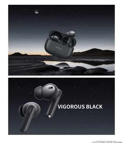 realme Buds T310 Earealme Buds T310 Wireless Earbuds Bluetooth 5.4 – 46dB Active Noise Cancelling HiFi Earphones with Deep Bass & Long Battery Liferphones 46dB Active Noise Cancelling HiFi Wireless Headphones Bluetooth 5.4 Game Music Headset Long Standby
