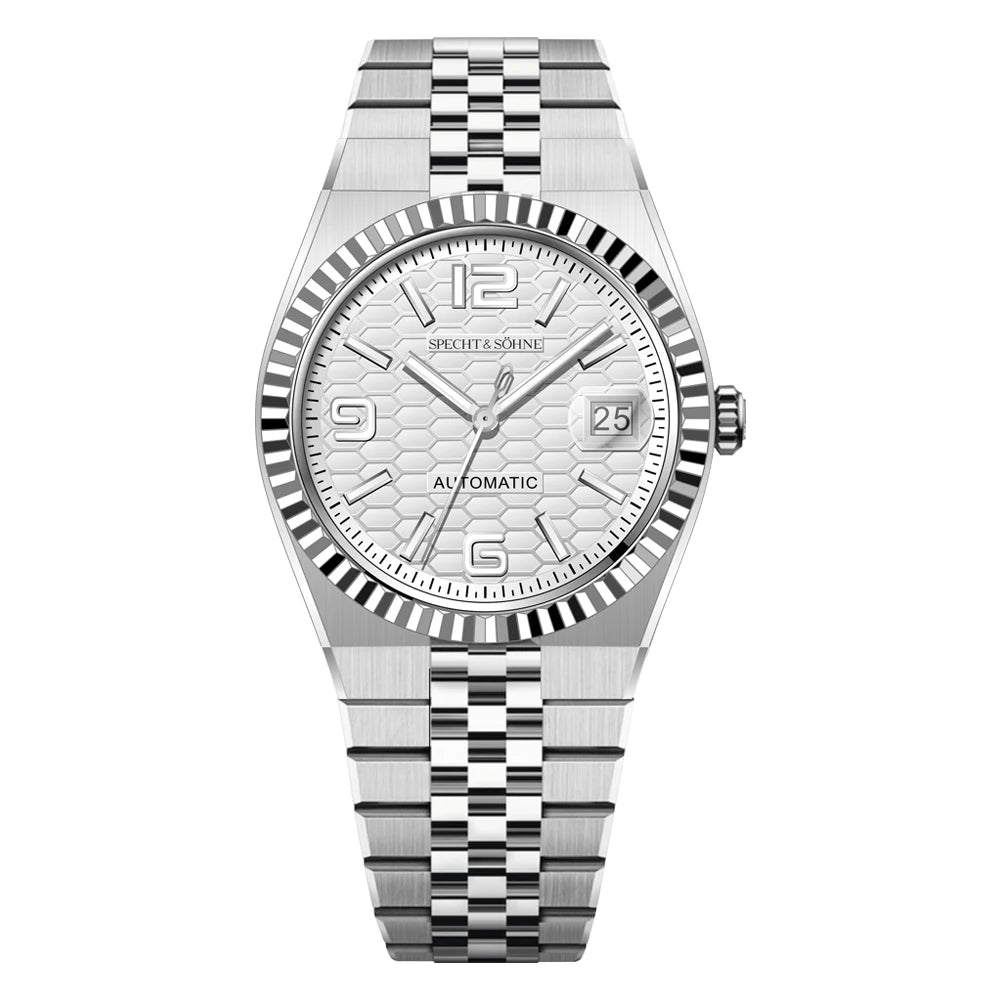 Specht & Söhne New Mens Watches Miyota 8215 Automatic Mechanical Wristwatches Stainless Steel Watch Relogio Masculino 37MM